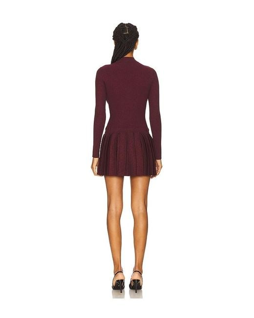 retroféte Red Devika Knit Dress