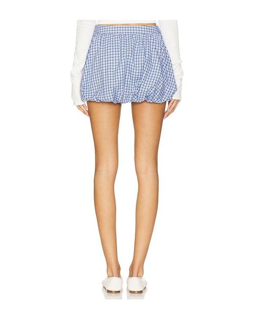 Lovers + Friends Blue Brynn Mini Skirt