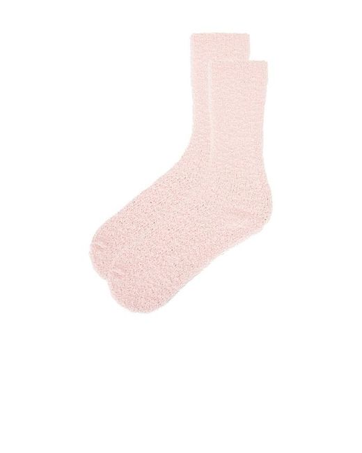 WellBeing + BeingWell Pink Plush Lounge Sock