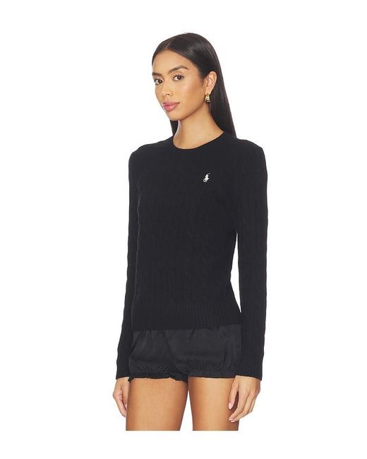 Polo Ralph Lauren Black Julianna Long Sleeve Pullover