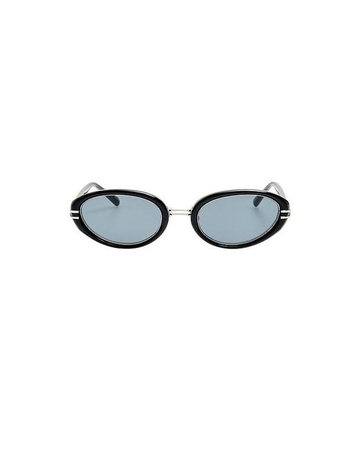 The Attico Black Oval Sunglasses