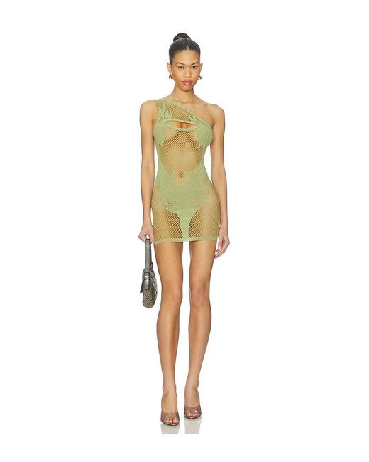Poster Girl Women's Green Flower Mini Dress