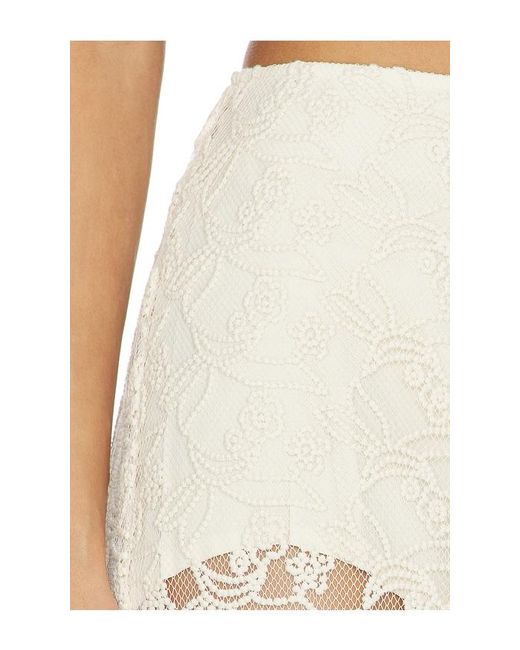 Bardot Natural Venetia Sheer Skirt