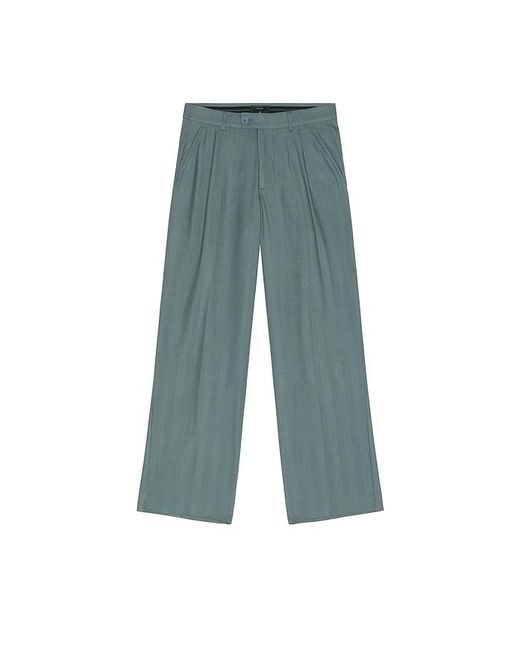 Percival Blue Straight Leg Trousers for men