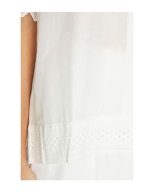 Pistola White Maliah Silk Blend Camp Shirt