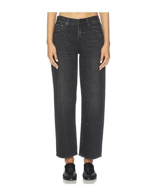 Pistola Black Lexi Midrise Bowed Straight Jeans