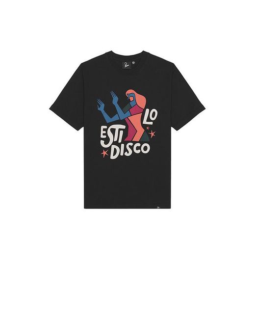 by Parra Black El Stilo Disco T-Shirt for men