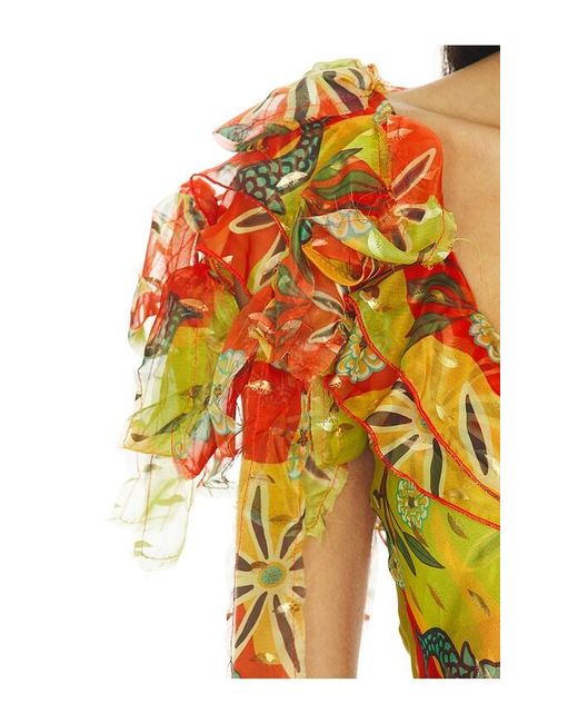Siedres Orange Monica Dress