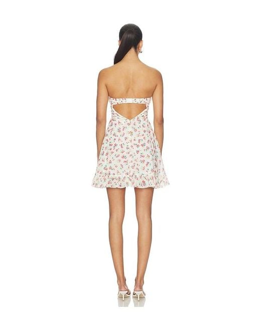 For Love & Lemons White Teagan Mini Dress