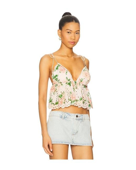 MAJORELLE Pink Chrishelle Crop Top