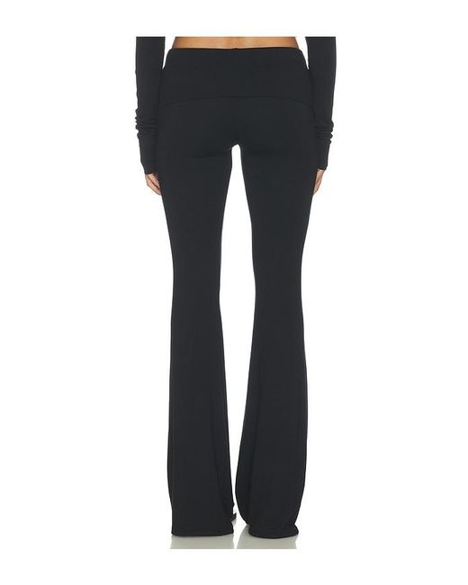 ÉTERNE Blue Foldover Flare Pant