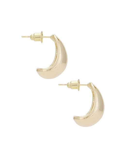 BRACHA White Hendrix Baby Dome Hoops