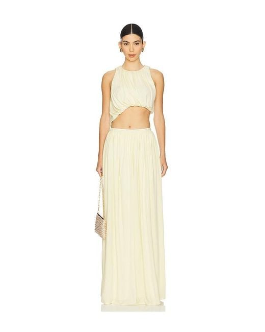 House of Harlow 1960 Natural X Revolve Lana Maxi Skirt
