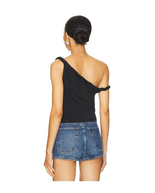 GOOD AMERICAN Blue Twist Tee