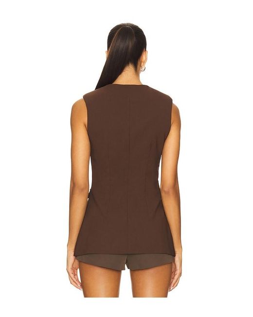 ALL THE WAYS Brown Dallis Top