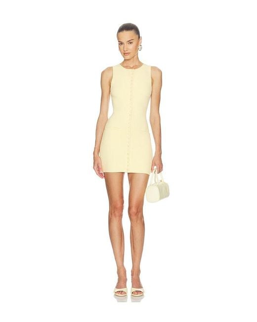 Helsa Natural Freyja Knit Mini Dress