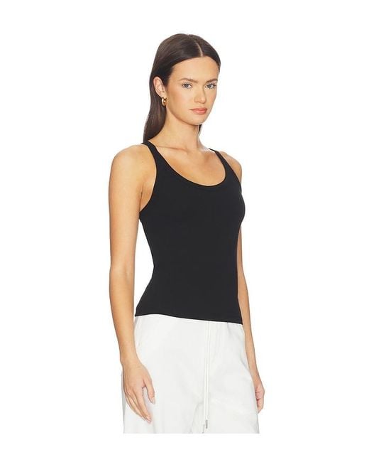 LNA Black Gil Rib Tank