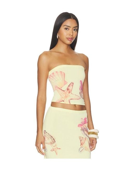 Lovers + Friends Multicolor Katia Floral Print Tube Top