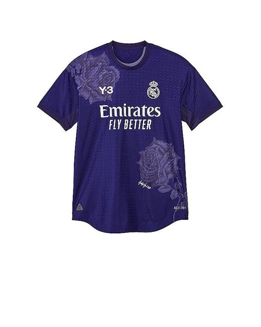 Y-3 Blue X Real Madrid 4th Jersey for men