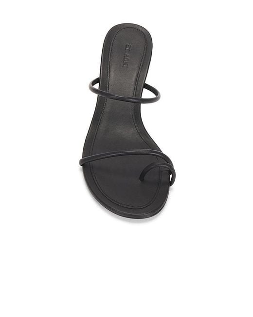St. Agni White Minimal Strap Heel