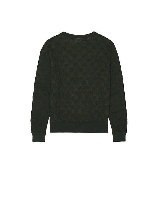 Isa Boulder Green Rectangle Sweater for men