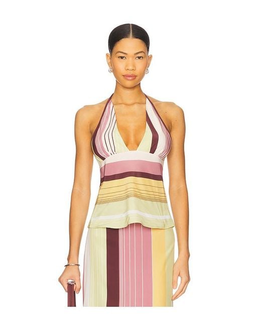 Camisa Halter Fontana En Color Rosado Talla (También En 1/S, 2/M, 3/L, 4/Xl) Sir de color Red