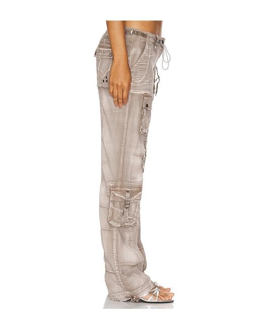Jaded London Natural Washed Cargo Pant