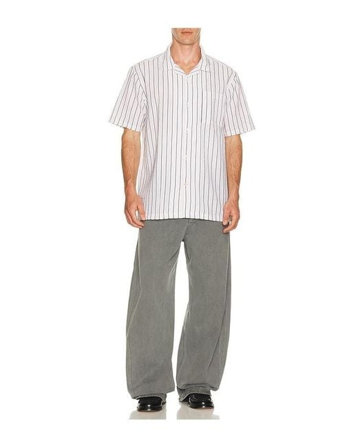 Barbour White Park Seersucker Shirt for men