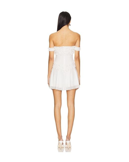MAJORELLE White Charrisse Mini Dress