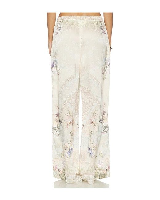 Camilla White Minimal Wide Leg Pant