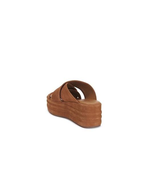 Free People Brown Wanderbay Flatform Sandal