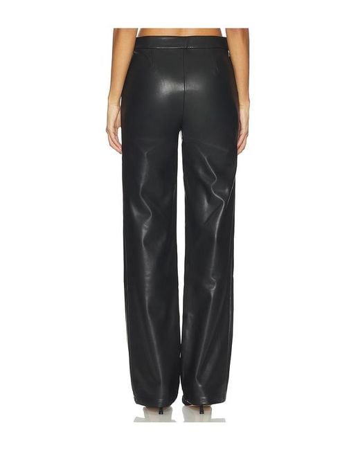 Lovers + Friends Black X Emma Leger Greta Faux Leather Pants