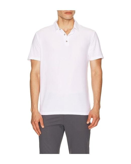 vuori White Strato Tech Polo for men