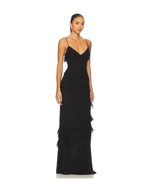 MAJORELLE Black Aesha Gown