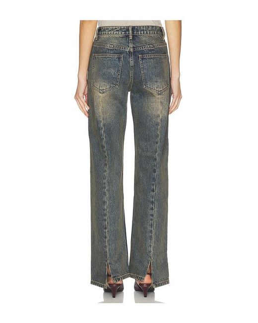 Mimchik Blue Split Hem Jean
