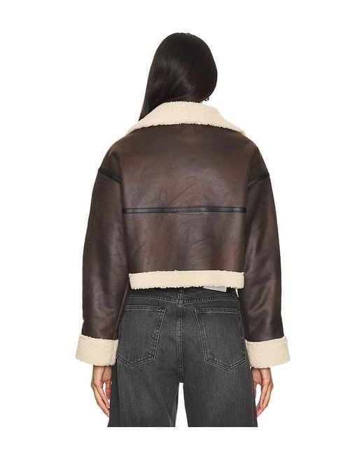 superdown Black Amelia Faux Leather Jacket