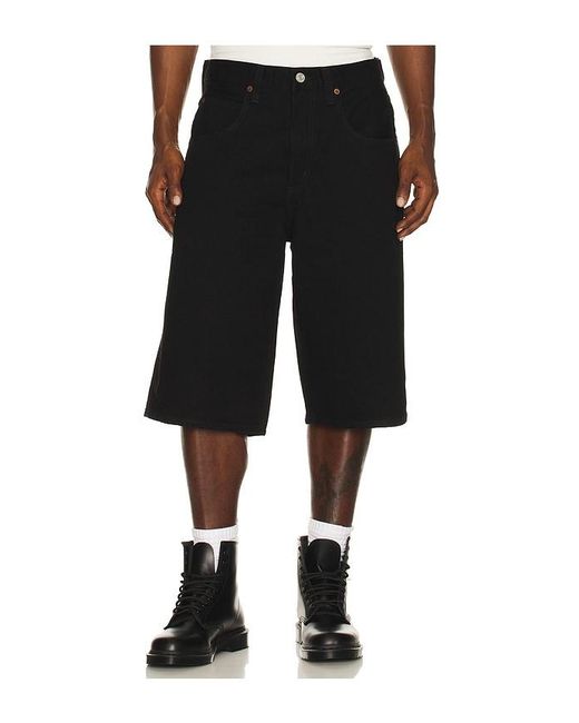 Agolde Black Fusion Skater Short for men