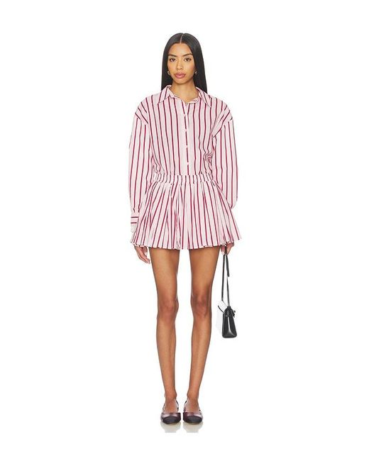 Line & Dot Red Vivee Shirts