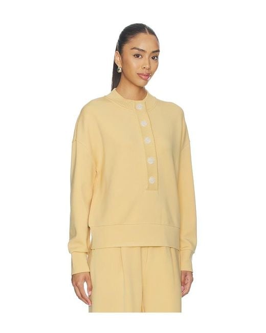 Varley Natural Reena Button Front Sweater