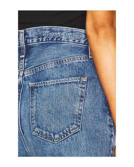 FAVORITE DAUGHTER Blue The Valentina Boot Super High Rise Jeans
