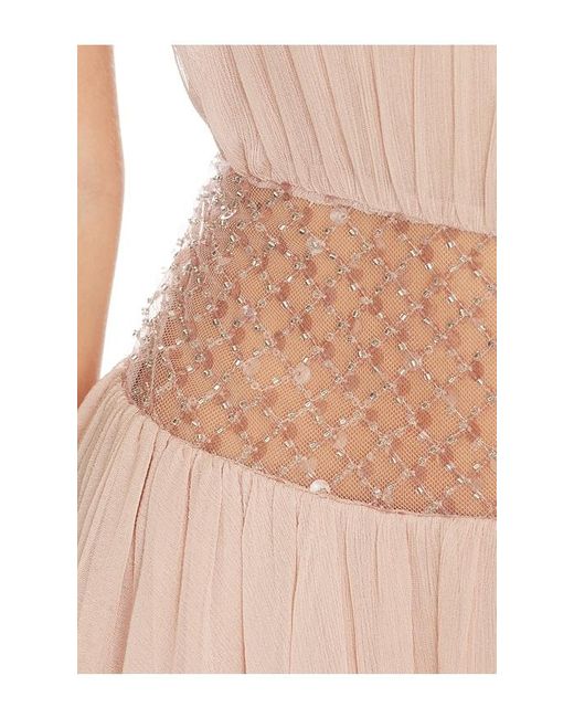 retroféte Natural Daly Chiffon Dress