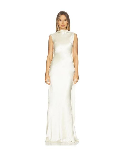 SAU LEE White Cassandra Gown