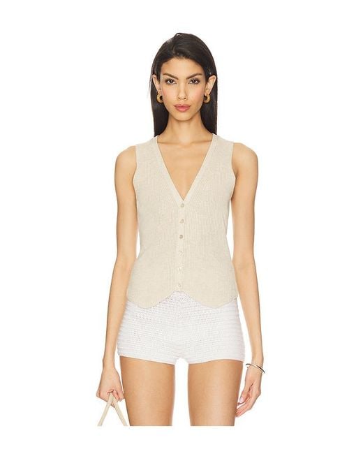 Top Chaleco En Color Neutral Talla (También En M, S, Xl, Xs) Autumn Cashmere de color White