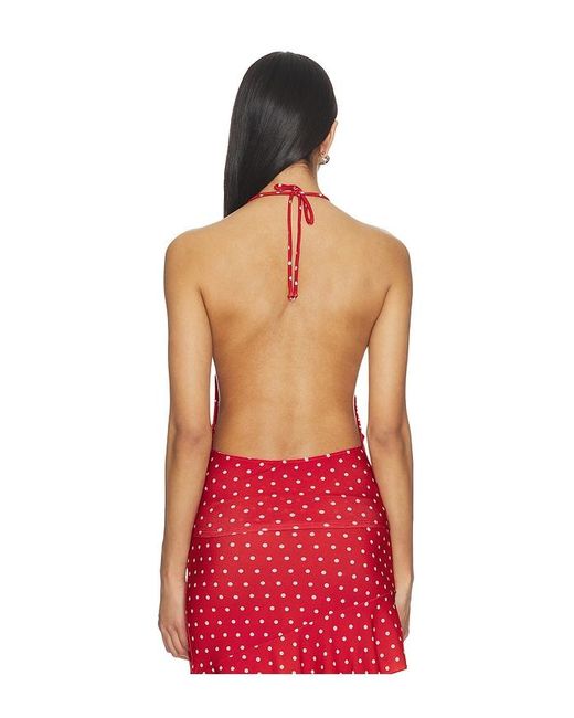 Bella Venice Red X Revolve Elsa Top