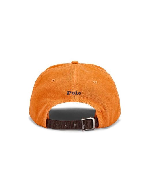 Polo Ralph Lauren Orange Cotton Chino Classic Sport Cap for men