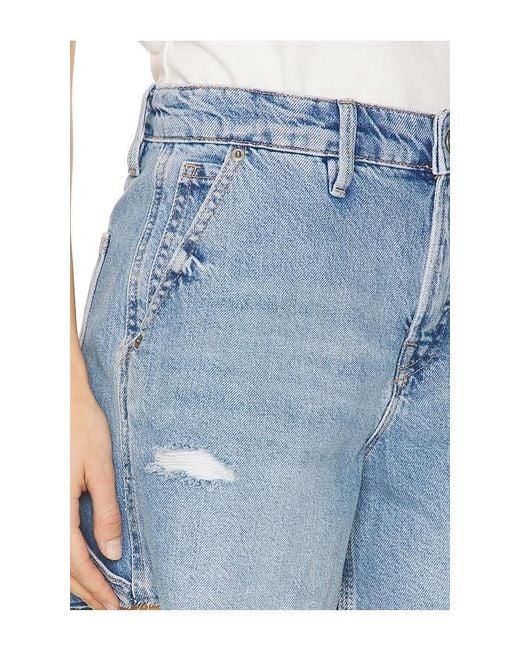 GOOD AMERICAN Blue Good 90S Long Shorts