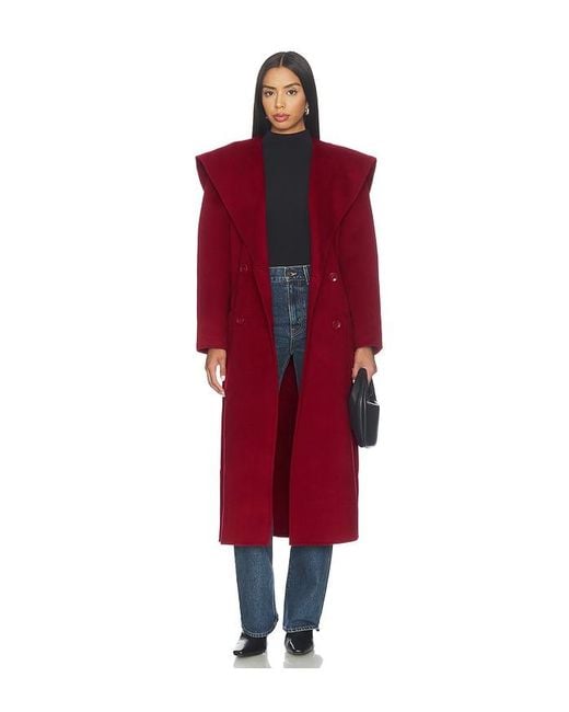 Ulla Johnson Red Rory Wool Coat