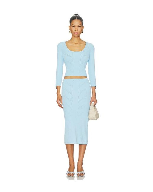 OSIS STUDIO Blue Blake Top
