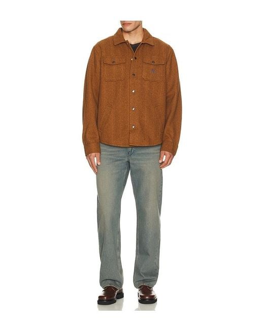 Brixton Brown Durham Brushed Jacket for men