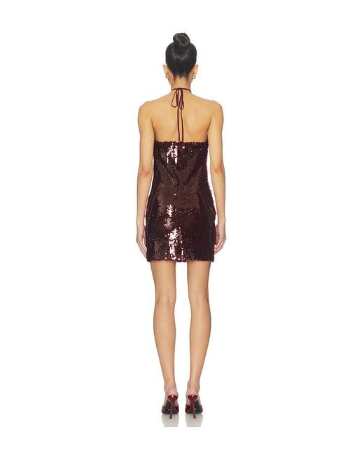 Elodie the Label Red Camelia Sequin Mini Dress